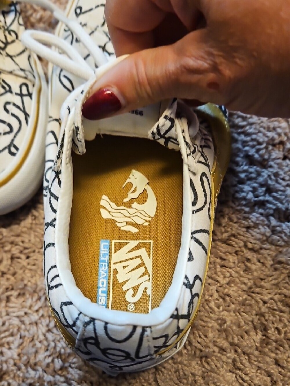 Vans Texured Waves X SK8 Marshmallow Abstract Low-Top Sneakers - Picture 6 of 14